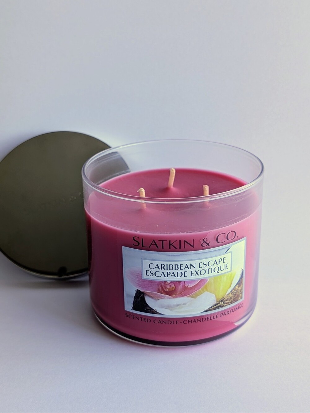 [2/$22] 3-Wick Caribbean Escape 14.5 oz Candle | Slatkin & Co. | New |